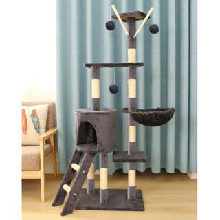 ❏แมวปีนเฟรม ทรายแมว one sisal ข้อเสนอพิเศษ cat tree villa กระดานลับแมวขนาดใหญ่ ของเล่นแมว ที่ลับเล็บแมว อุปกรณ์สำหรับแมว