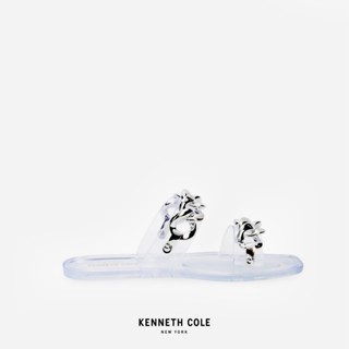 KENNETH COLE รองเท้าแตะผู้หญิง รุ่น NAVEEN CHAIN JELLY สีเงิน ( SAN - KLF107944-040 )