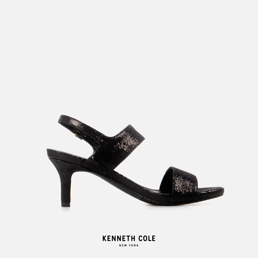 KENNETH COLE รองเท้าส้นสูงผู้หญิง รุ่น DEE TWO BAND สีดำ ( HEL - LR22DTB02-001 )