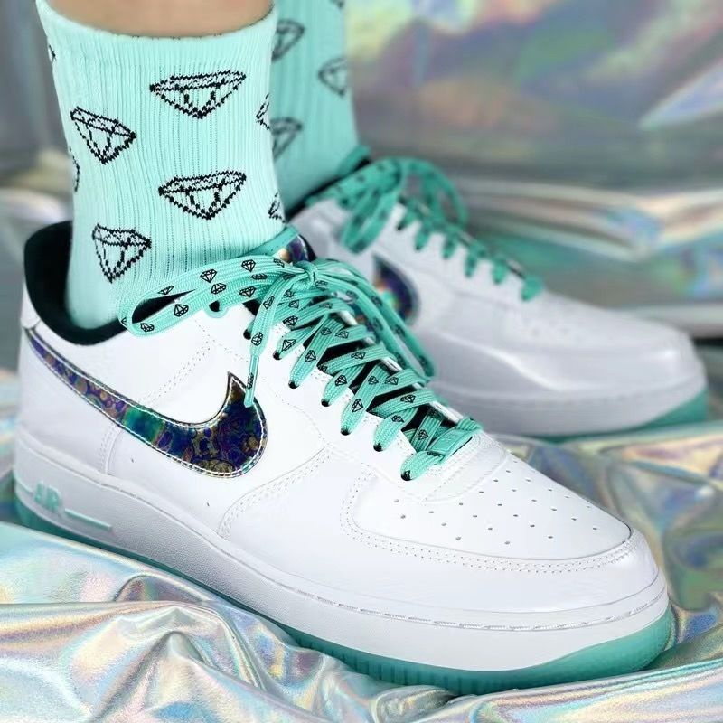 NewAir Force 1 AF1 Ice Green White Green Air Force No. 1 Jelly Low-Top Men and Women Sports Casual Borad Shoes