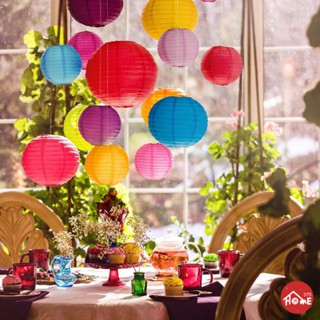 โคมไฟกระดาษทรงกลมสําหรับตกแต่งงานแต่งงานเทศกาลฤดูใบไม้ร่วง Autumn Festival Wedding Decoration【Banlu375】