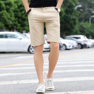 พร้อมส่ง 100% Chinos Cotton Short Pants Men Cotton Seluar Pendek Lelaki Casual Pants Shorts Sport Pants Men Slim Fit