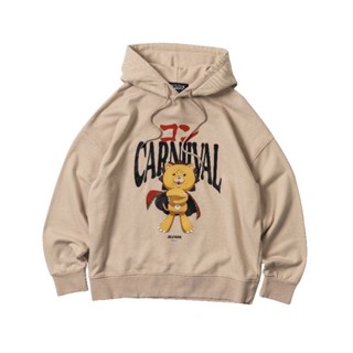 [พร้อมส่ง] เสื้อฮู้ดดี้ CARNIVAL x BLEACH - KON HOODIE (Beige)