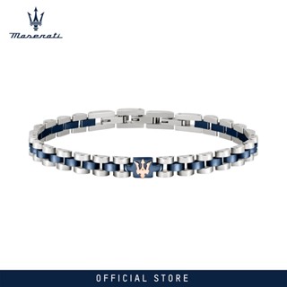 Maserati BR 21cm Blue Steel Mens Bracelet JM320AST10 (Adjustable)