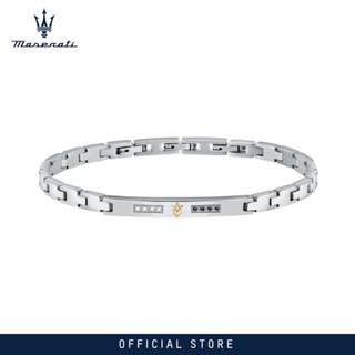 Maserati Jewels 22cm Mens Steel Bracelet JM521ATY12 (Adjustable)