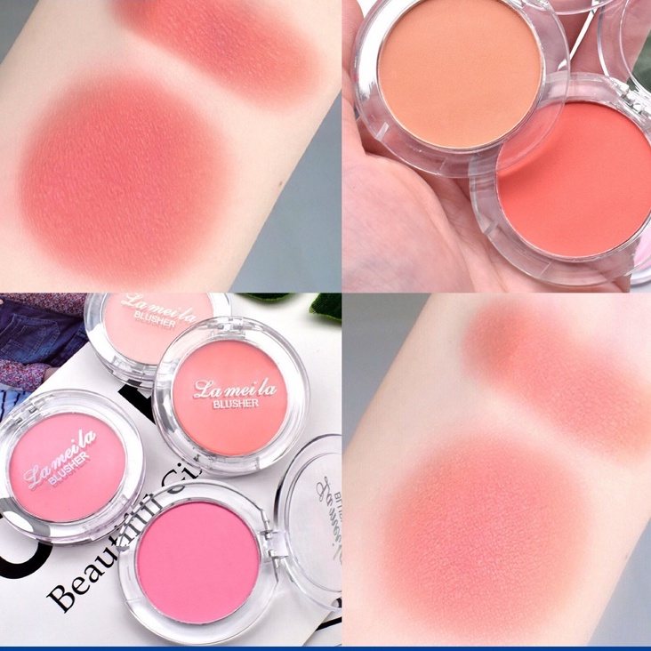 BEIKOTT หน้าแดง อายแชโดว์ อายแชโดว์พาเลท ไฮไลท์ พาเลตอายแชโดว์ กันน้ำ ประกายชิมเมอร์ Blusher Powder