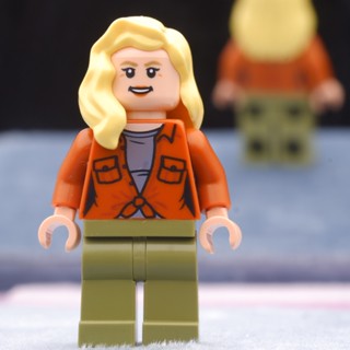 LEGO Jurassic World Dr. Ellie Sattler Dark Orange Shirt