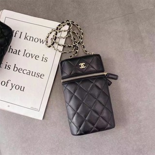 Chanel กระเป๋าสะพายไหล่ กระเป๋าใส่โทรศัพท์มือถือ จุของได้เยอะ สไตล์ต่างประเทศ