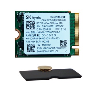 SK Hynix BC711 1TB M.2 2230 NVMe SSD with M.2 2230 to 2242 Extension Board