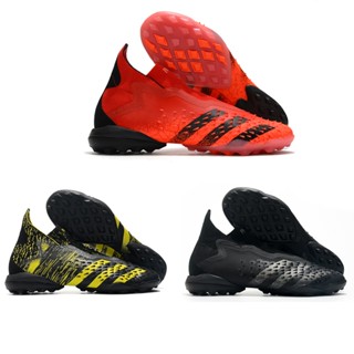 Adidas fanatics รองเท้าฟุตบอล รองเท้าสตั๊ด หญ้าถัก รุ่นล่าสุด PREDATOR FREAK.1 AG 39-45