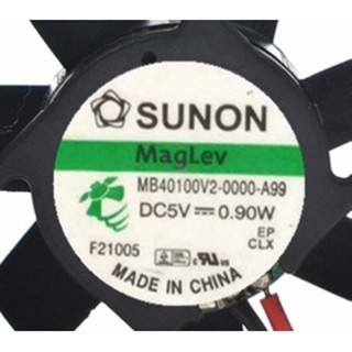 พัดลมระบายความร้อน MB40100V2-0000-A99 SUNON Jianzhun 4010 5V 0.90W 4 ซม.