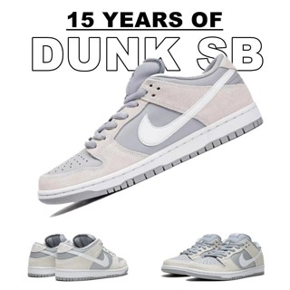 ℗✱❁Dunk Putian แท้รองเท้าผ้าใบ SB ต่ำด้านบนหมีแพนด้าสีดำและสีขาว North Carolina สีน้ำเงินเงาสีเทา Nets aj รองเท้าผู้ชายร