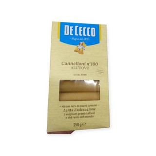 De cecco Cannelloni All uovo No.100 พาสต้าเส้นไข่  ดิเชคโค 250 กรัม