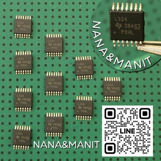 LM324 SMD14ขา QUADRUPLE OPERATIONAL AMPLIFIERS (งานแท้) แพ็คละ3ตัว