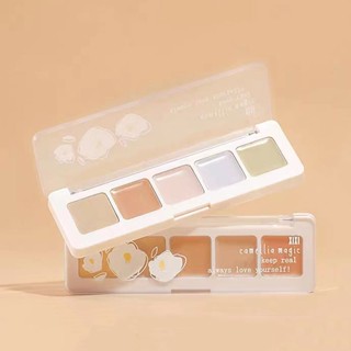 Shiny B&amp;S พร้อมส่ง‼ พาเลตต์คอนซีลเลอร์ กันน้ำ ติดทนนาน ปกปิดสูง ปกปิดรอยแตกต่างกัน 5 สี คอนซีลเลอร์