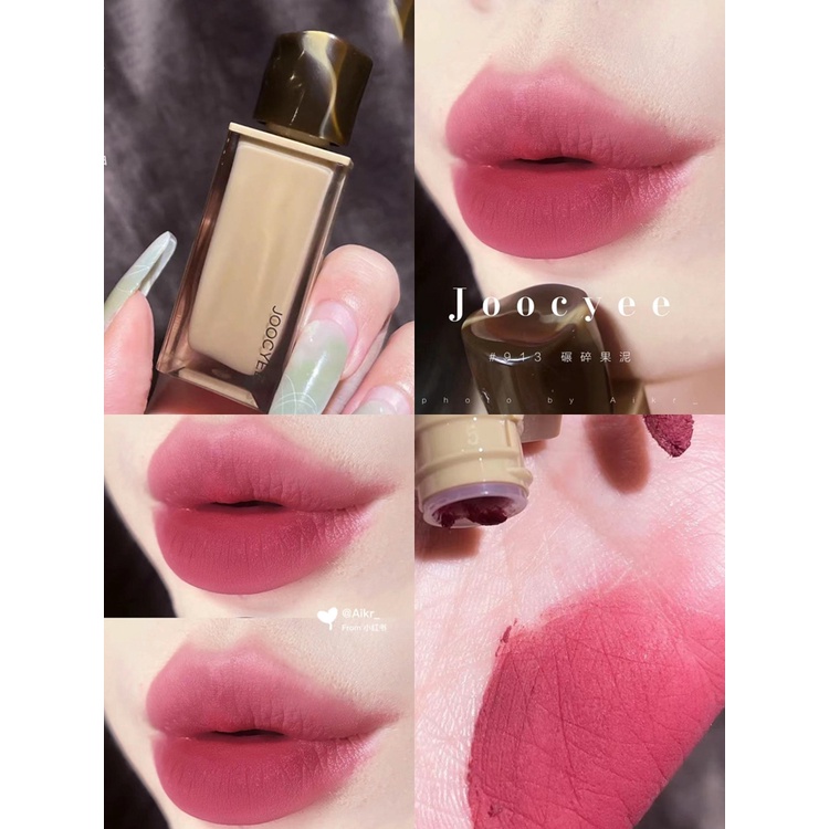 Sale-Joocyee Matte Lip Glaze Nude Lipstick Velvet Matte Lip Puree 913 955L