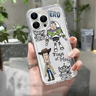 เคสโทรศัพท์มือถือแบบนิ่ม ใส ลาย Toy Story แฟชั่น สําหรับ iphone 14promax 13 12 11 7Plus 7 8 X XR XSMax