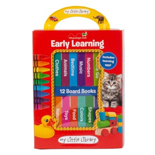 NEW! หนังสืออังกฤษ My Little Library: Early Learning - First Words (12 Board Books) (My Little Library) [Hardcover]