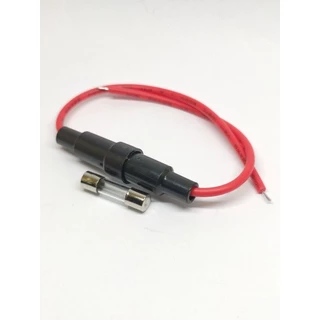 กระบอกฟิวส์เส้น ฟิวส์สาย,ฟิวส์เส้น fuse holder case แถมฟิวส์ 10A ฟิวส์