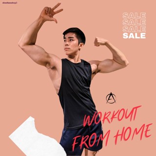 จัดส่งที่รวดเร็ว◆✎sheetlassshop3⚡️OLIFEB ลดทันที 15% สูงสุด 30.- ไม่มีขั้นต่ำ เสื้อแขนกุดผู้ชายสีดำ ใส่ออกกำลังกาย Olive