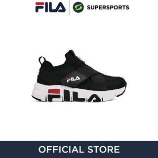 FILA Ggumi Knit Velcro รองเท้าลำลองเด็ก รองเท้าผ้าใบเด็ก