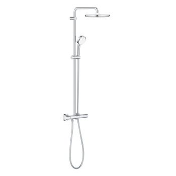GROHE NEW TEMPESTA COSMO 250 SYSTEM SHOWER SET WITH THERMOSTAT (Round) 26670000 Shower faucet, water valve, bathroom acc