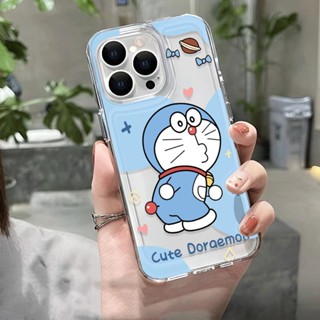 เคสโทรศัพท์มือถือ แบบใส กันกระแทก ลายการ์ตูนโดราเอมอน สําหรับ iphone 14 pro max 11 13 12 7Plus 7 8 X XR XSMax