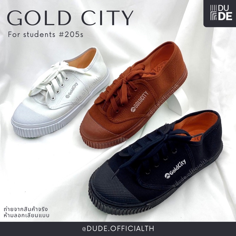 [205s] รองเท้านักเรียน รองเท้าพละ เด็กผู้ชาย/ผู้หญิง Gold City โกลด์ซิตื้ รองเท้าผ้าใบนักเรียน (พร้อมส่ง มีเก็บปลายทาง)