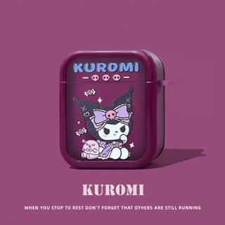 Kuromi ใหม่ เคสหูฟัง TPU ลาย Two-in-One สีม่วง สําหรับ AirPods3rd 2023 AirPodsPro2 AirPods2gen