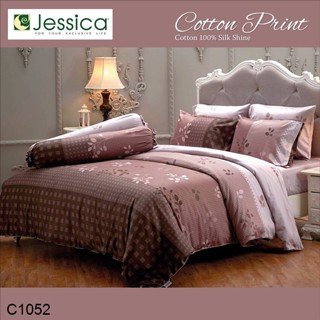 Jessica ผ้านวม 90 x 100 นิ้ว (ไม่รวมผ้าปูที่นอน) Cotton 100% พิมพ์ลาย กราฟฟิก C1052 #เจสสิกา ผ้าห่ม