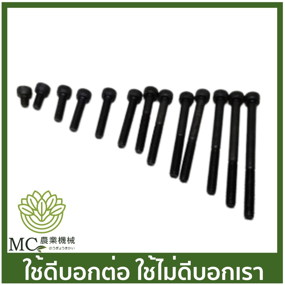 N-04 ราคาต่อ 1 ตัว น็อตหกเหลี่ยม เกลียวขนาด 5 มิล เครื่องตัดหญ้า