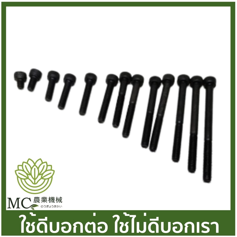 N-04 ราคาต่อ 1 ตัว น็อตหกเหลี่ยม เกลียวขนาด 5 มิล เครื่องตัดหญ้า