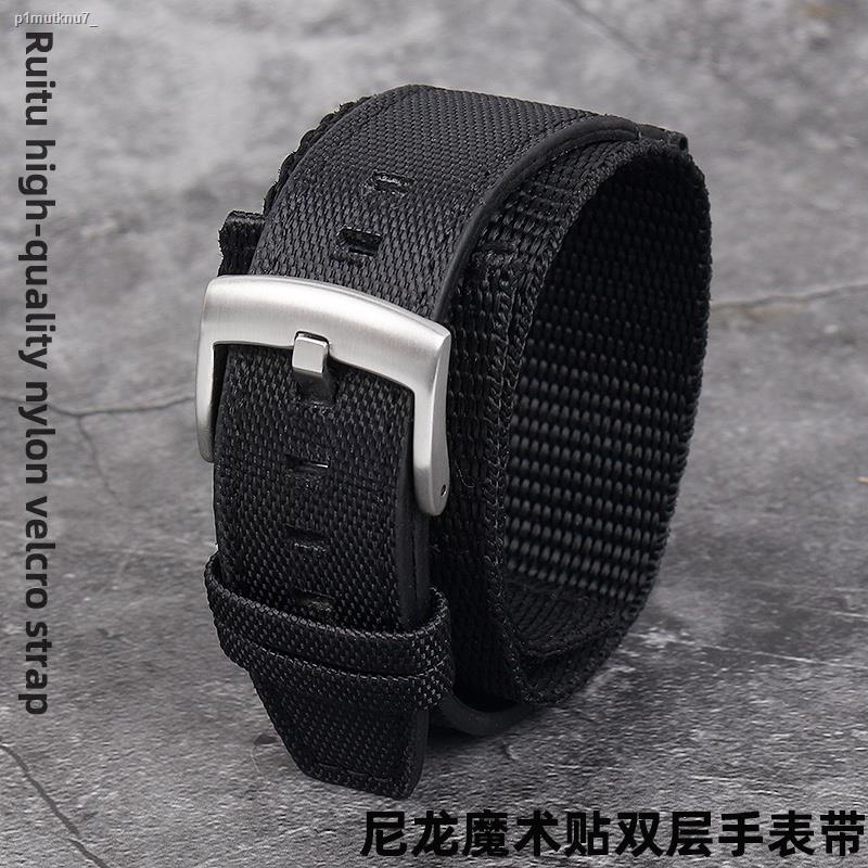 ✤Suitable For Seiko/Iwc/Rolex Water Ghost/Jeep Velcro Unique Nylon Watch Strap Accessories Male 20mm