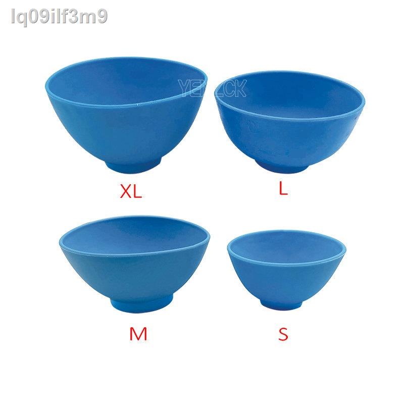 4pcs/Lot Dental Flexible Rubber Mixing Bowl Spatula for Alginate Plaster Material Nonstick Mixing To