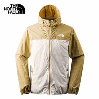 THE NORTH FACE M UPF WIND JACKET - AP - KHAKI STONE/GARDENIA WHT  เสื้อกันลม เสื้อแจ็คเก็ต เสื้อผ้า เสื้อผ้าผู้ชาย