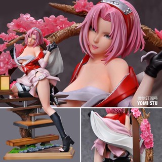 ฟิกเกอร์ Yomi Studio Naruto Shippuden นารูโตะ นินจาจอมคาถา Sakura Haruno ฮารุโนะ ซากุระ สูง 33 cm Resin Statue Cast Off