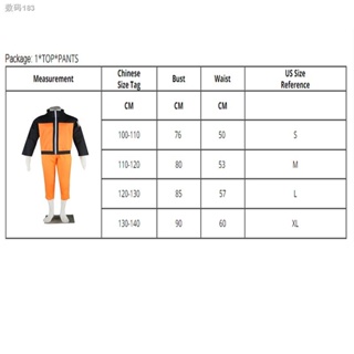 Anime Shippuuden Naruto Cosplay Uzumaki Costume Kids Japanese Cartoon Jacket Pant Halloween Performance Clothes