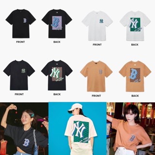 ของแท้💯 MLB Monotive Logo T-Shirts NY พร้อมส่ง