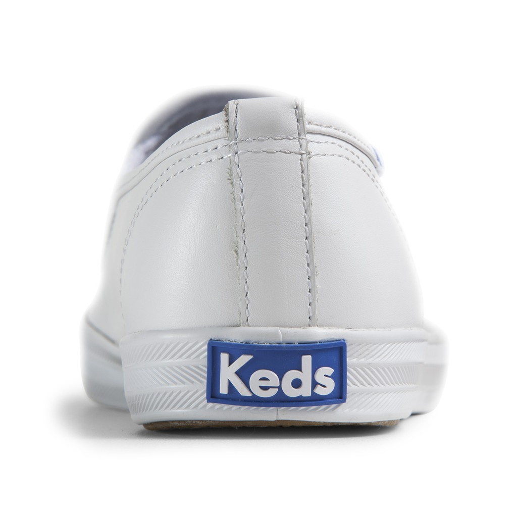 KEDS รองเท้าผ้าใบหนัง แบบสวม รุ่น CHAMPION CORE SLIP LEATHER สีขาว ( WH48600 )