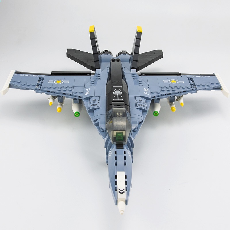 บล็อกตัวต่อเลโก้ F16 F35 รูปดาว เครื่องบินรบ แบบประกอบ