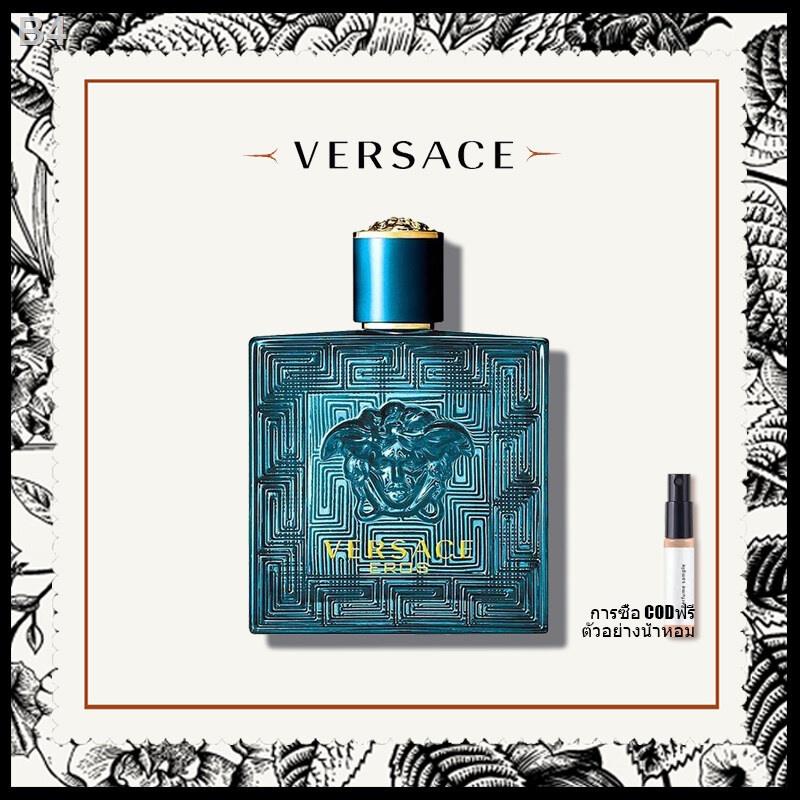 [ของแท้ 100%] มีใบกำกับสินค้าให้ Versace Eros Homme EDT versace น้ําหอมแท้/เวอซาเช่ น้ำหอมสำหรับผู้ชาย/100ml น้ําหอม