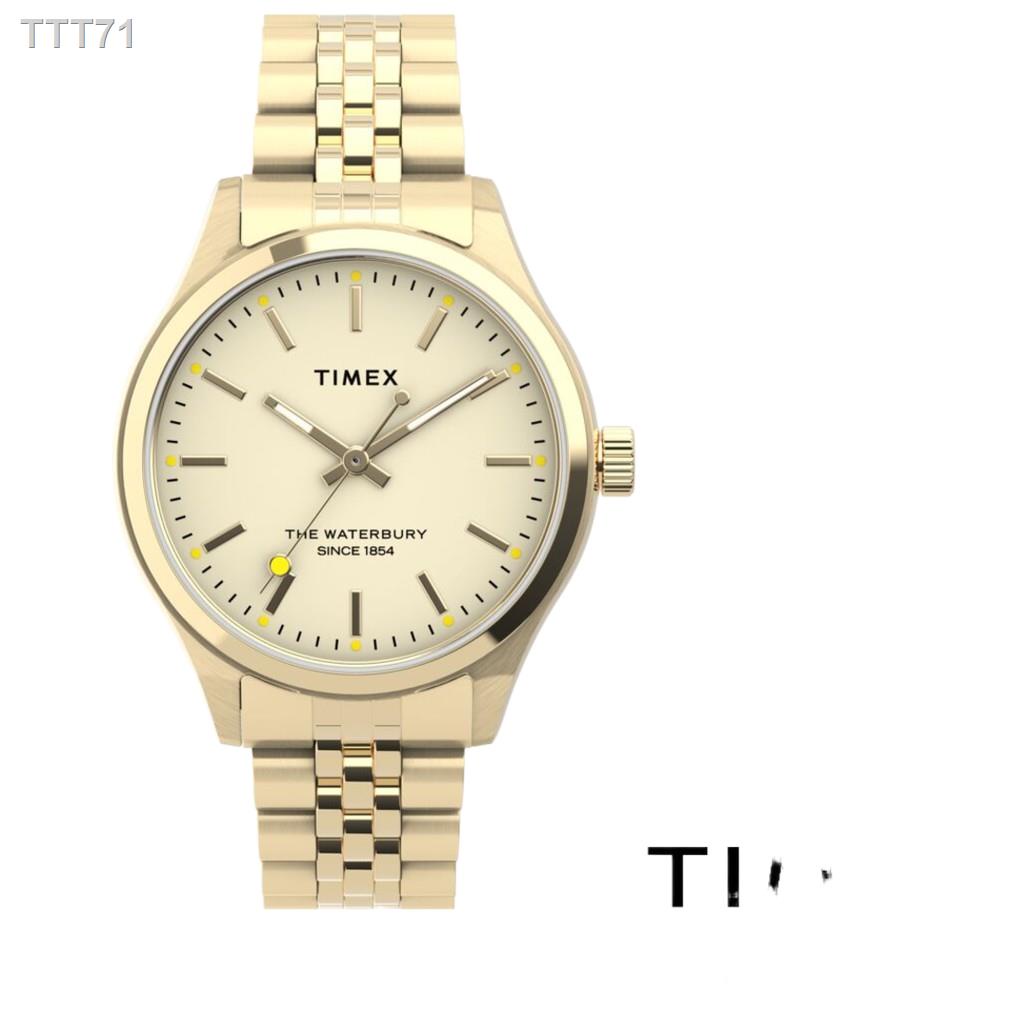┇Timex TW2U23200 Waterbury Neon นาฬิกาข้อมือผู้หญิง สีทอง