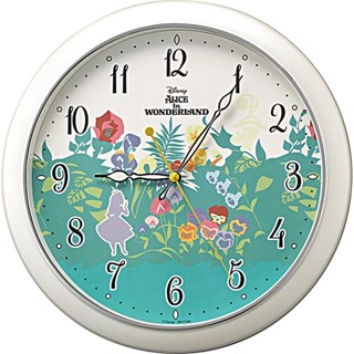 Disney นาฬิกาแขวนผนัง ลายตัวละครอนาล็อก Alice In Wonderland M804 Rhythm 8Mg804Mc05