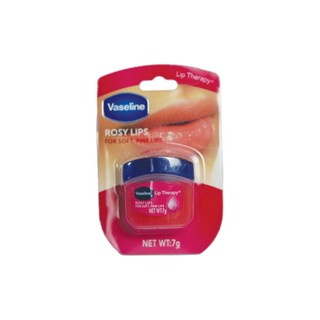 Vaseline Lip Therapy Rosy Lips - ลิปบาล์มสูตรกุหลาบและน้ำมันสกัดจากอัลมอนต์ (7 กรัม)