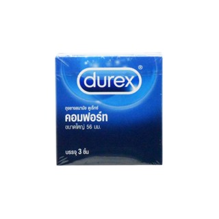 Durex ถุงยาง Comfort ขนาด 56 มม. (กล่อง 3 ชิ้น)