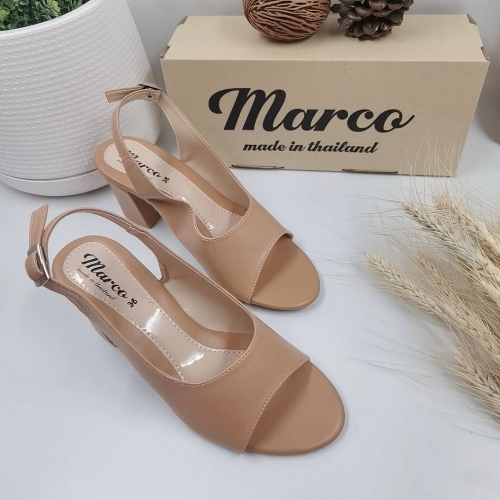 ⭐️รองเท้าผู้หญิง แบรนด์ Marco รุ่น A1006 มีสายรัดส้น ผ้าสังเคราะห์เกรดA ไม่กัดเท้า สต๊อกแน่น ไซส์ 36-42