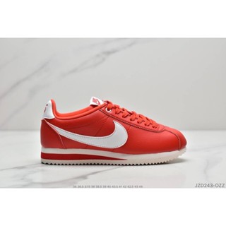 ✇▧☂ของแท้อย่างเป็นทางการ Nike Classic Cortez Leather รองเท้าผ้าใบผู้ชายและผู้หญิง