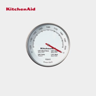 KitchenAid Stainless Steel Leave-In Meat Thermometer Probe - Silver ที่วัดอุณหภูมิแบบเสียบทิ้งไว้ (Leave-in thermometer) ตัวเข็มวัดอุณหภูมิจะถูกเสียบไว้ในอาหาร (สเต็ก Roast หรือ BBQ) ระหว่างที่คุณกำลังทำอาหาร