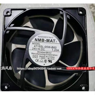 พัดลมอินเวอร์เตอร์ Mebia NMB 4715SL-05W-B60 24V 1.20 A 12038