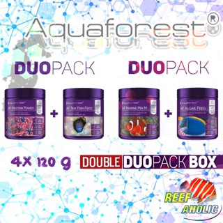 Aquaforest AF Double Duo Pack เซ็ตอาหารปลาที่รวมเอาสุดยอดอาหารมาไว้ให้แล้วถึง 4 กระปุก ในราคาสุดพิเศษ